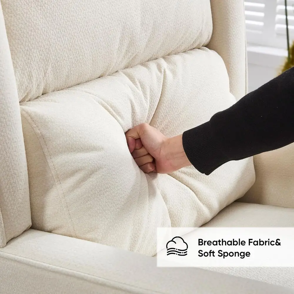 Fotel bujany z litego drewna z – Rocking Chair Nursery recenzja i cena
