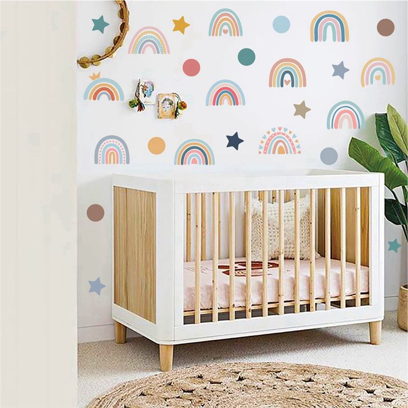 Naklejki ścienne A44Z-Boho Rai – Baby Nursery Wallpaper Girl recenzja i cena