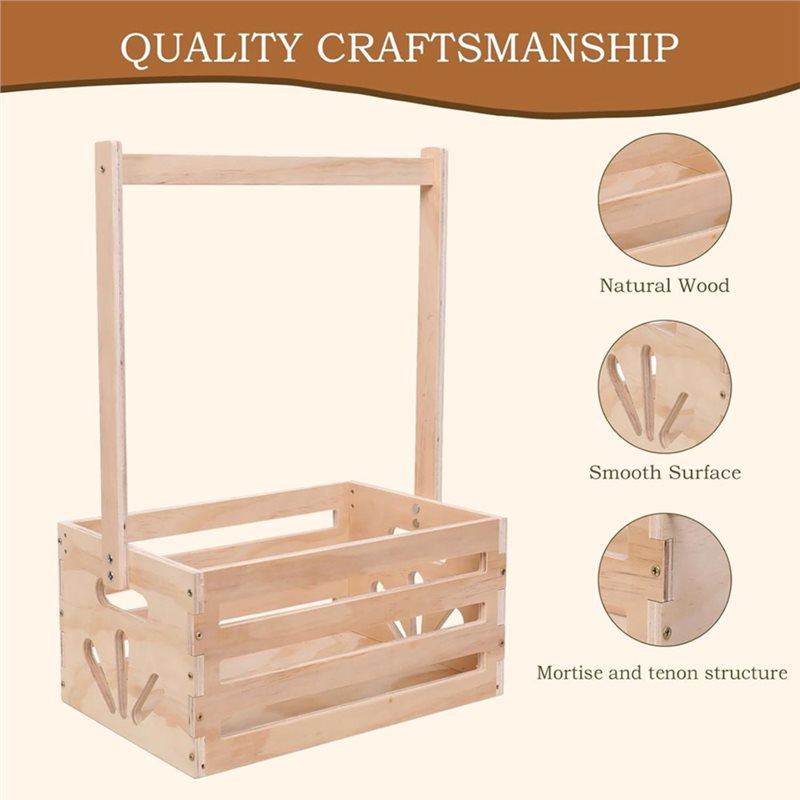 Drewniany kosz na prezenty na  – Baby Nursery Storage recenzja i cena