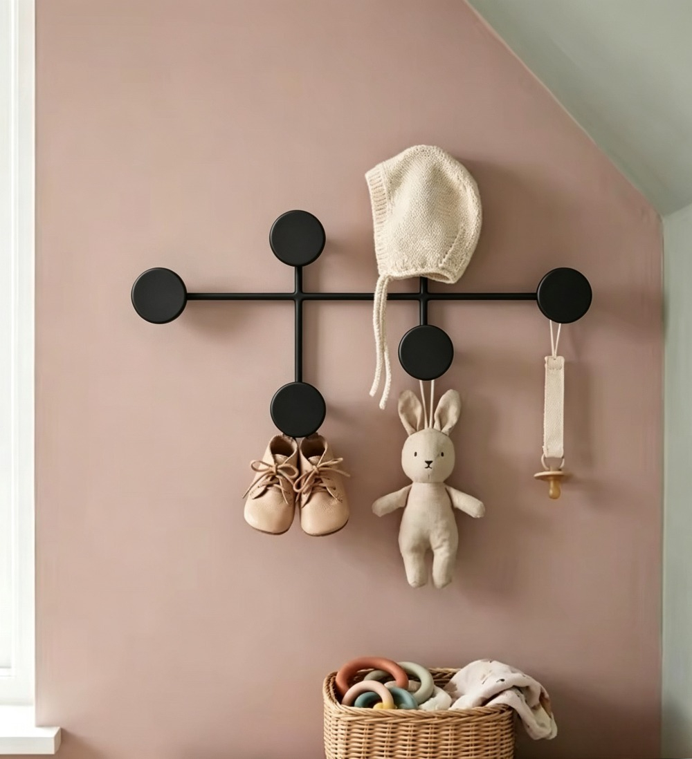 Nowoczesny czarny metalowy wie – Baby Nursery Hooks recenzja i cena