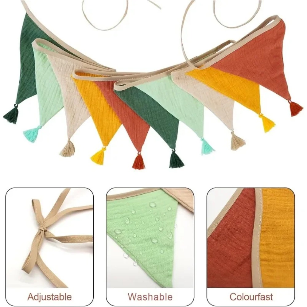 10 szt. Tkaninowe flagi, wielo – Baby Nursery Bunting recenzja i cena