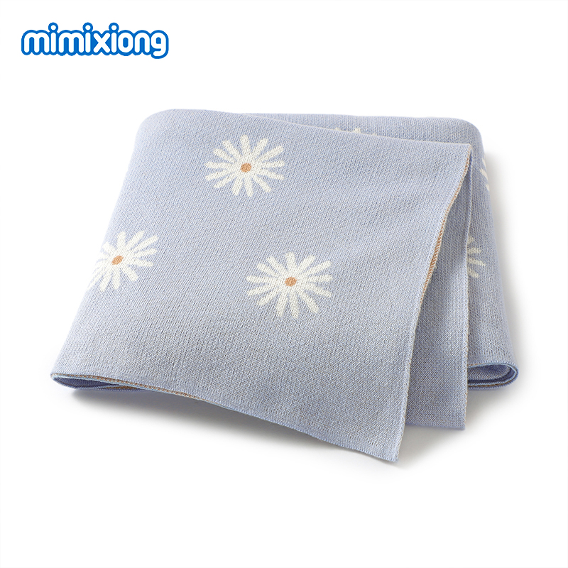 Baby Floral Blankets Knitted A – Baby Nursery Quilts recenzja i cena