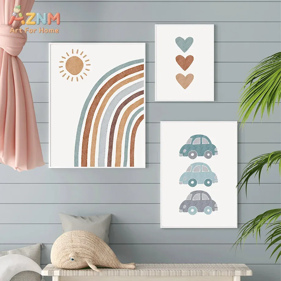 AZNM Neutralny Boho Tęczowy Ni – Baby Boy Nursery Quotes recenzja i cena