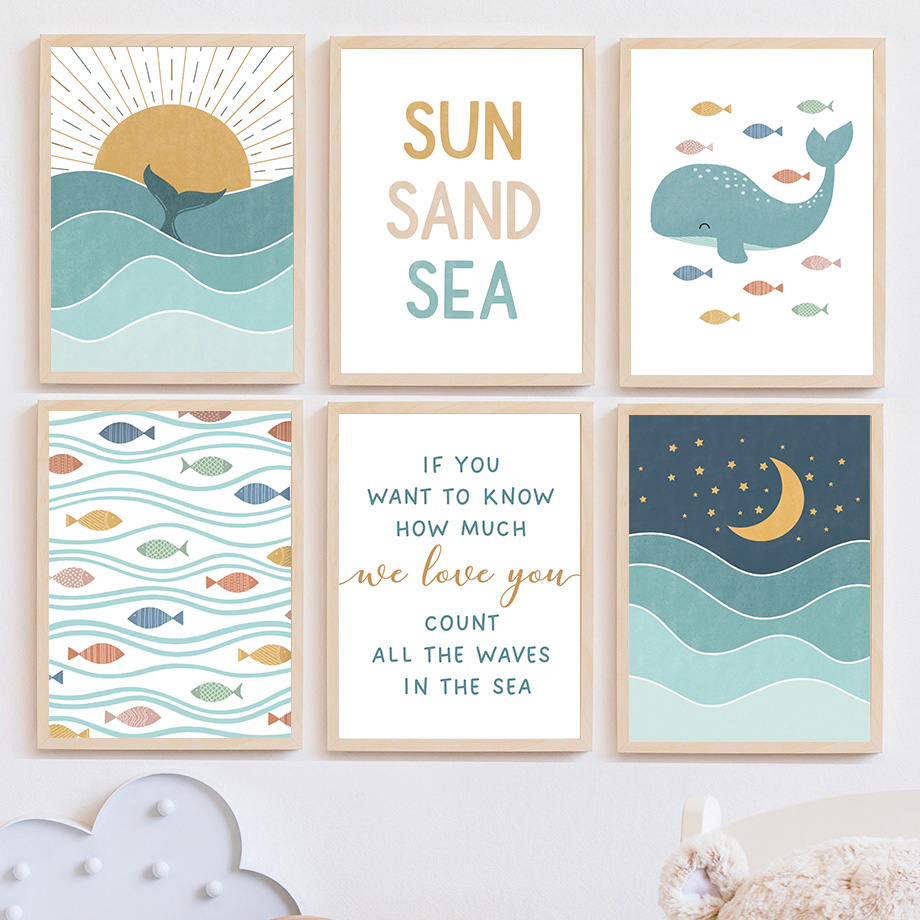 1 szt. bezramowy obraz na płót – Baby Boy Nursery Quotes recenzja i cena