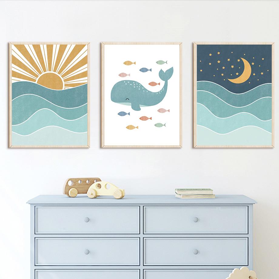 1 szt. bezramowy obraz na płót – Baby Boy Nursery Quotes recenzja i cena